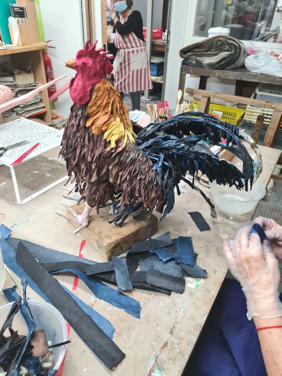 Cours de sculpture en papier mâché