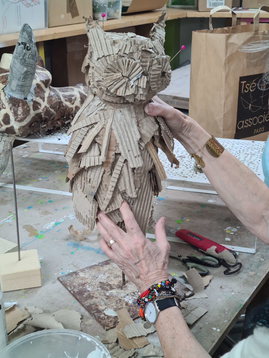 Cours de sculpture en papier mâché